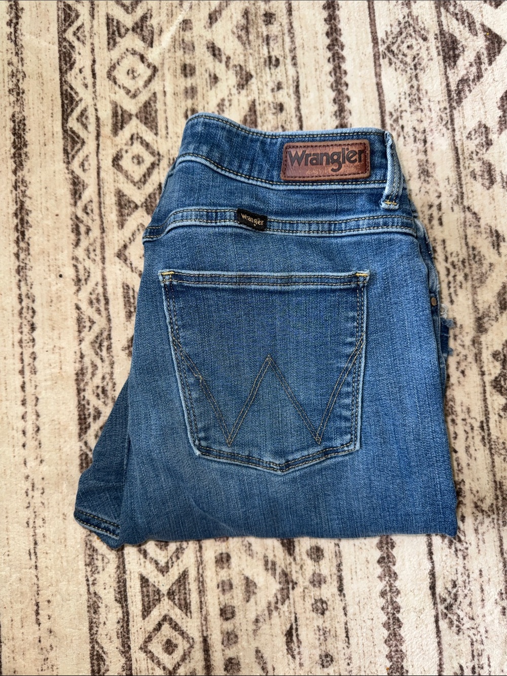 Wrangler Women's Blue Denim Jeans